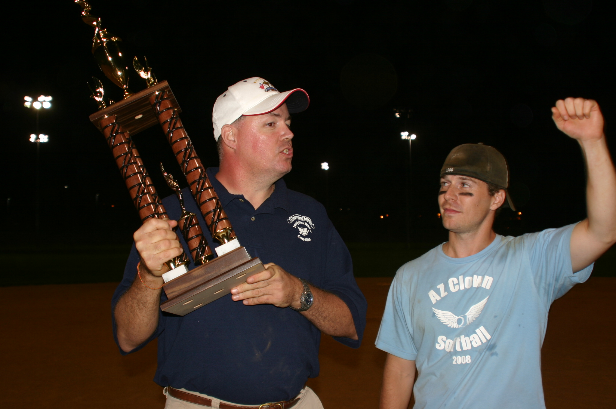 ALL VOLS captain with trophy